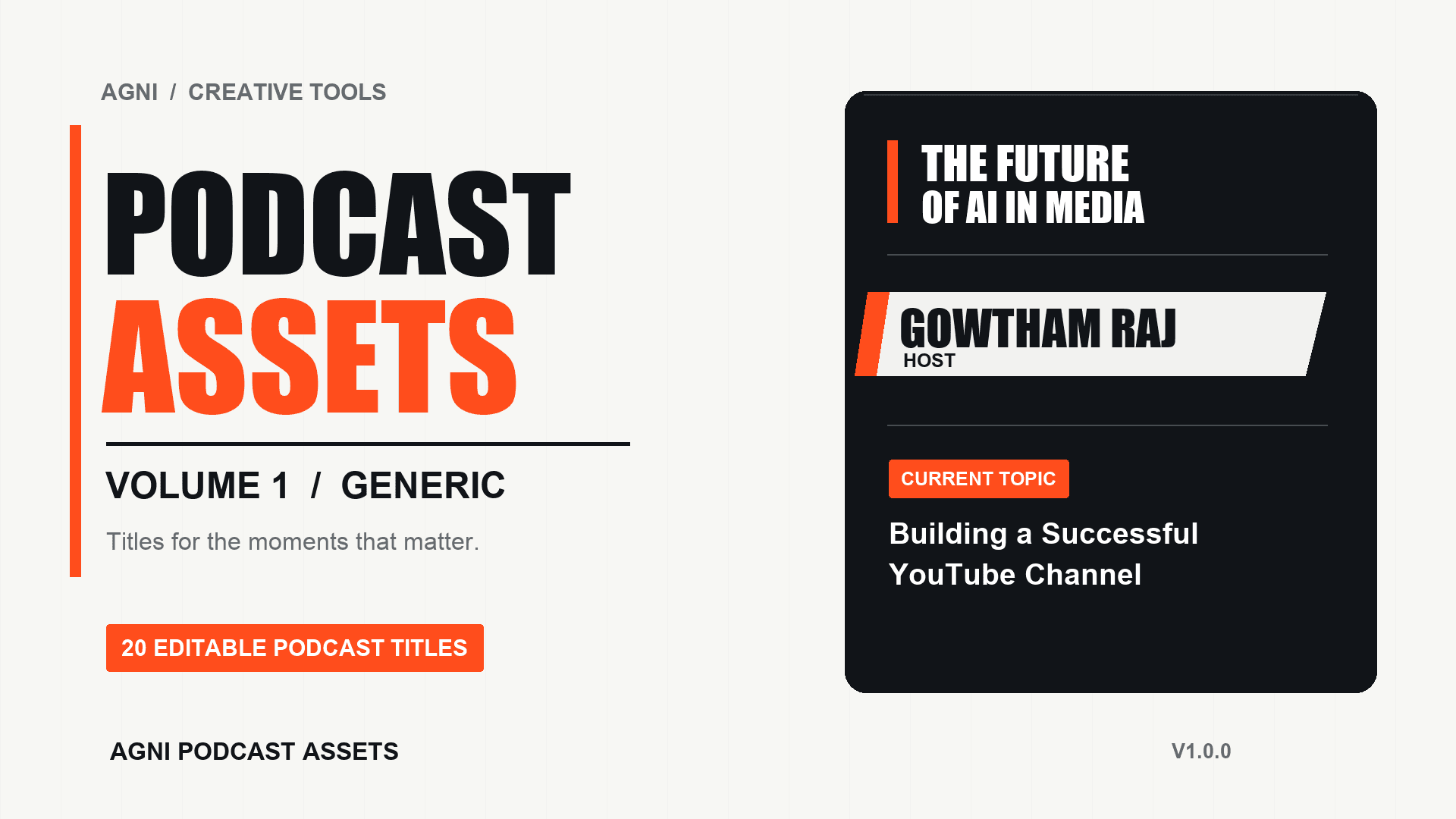 Agni Podcast Assets cover