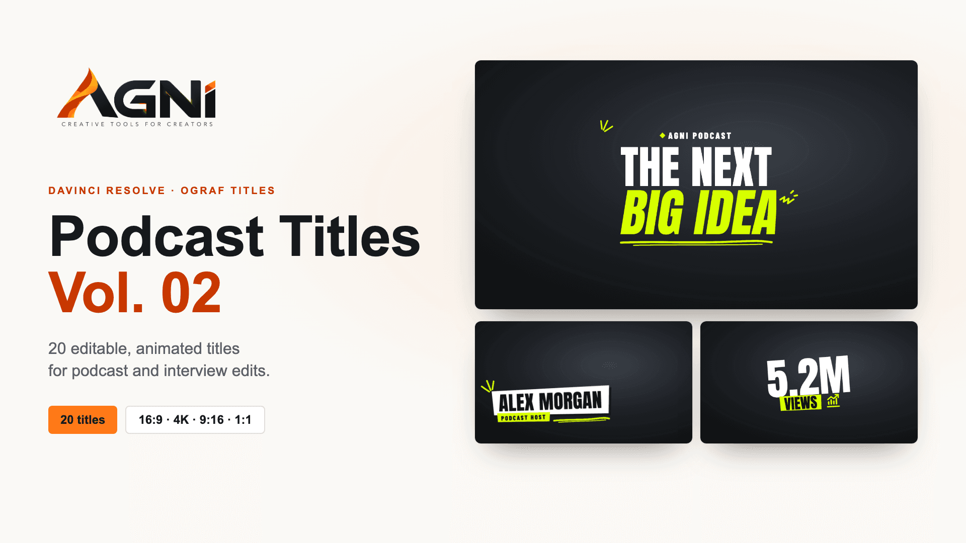 AGNI Podcast Titles Vol. 02 cover